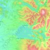 Futrono topographic map, elevation, terrain