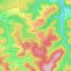 Haarberg topographic map, elevation, terrain