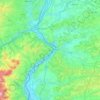 Vienne Condrieu Agglomération topographic map, elevation, terrain