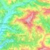 Gorkha topographic map, elevation, terrain