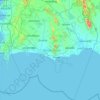 Rayong Province topographic map, elevation, terrain