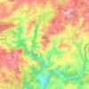 Scrignac topographic map, elevation, terrain