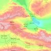 博尔塔拉州 topographic map, elevation, terrain