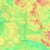 Oberpfalz topographic map, elevation, terrain