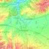 Hadjout topographic map, elevation, terrain