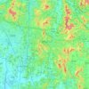 Yongin topographic map, elevation, terrain