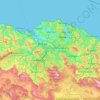 Biscay topographic map, elevation, terrain