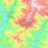 Likhu Tamakoshi topographic map, elevation, terrain