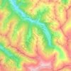 Hüttschlag topographic map, elevation, terrain