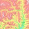 库局乡 topographic map, elevation, terrain