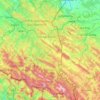 powiat bieszczadzki topographic map, elevation, terrain