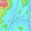 Dongnae-gu topographic map, elevation, terrain