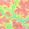 Sugarcreek topographic map, elevation, terrain