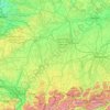 Suabia topographic map, elevation, terrain