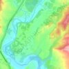 Thèze topographic map, elevation, terrain