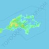 Rottnest Island topographic map, elevation, terrain