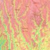 迪庆藏族自治州 topographic map, elevation, terrain