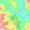 Santiago de Pischa topographic map, elevation, terrain