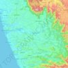 Dakshina Kannada topographic map, elevation, terrain