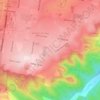 Middle Ridge topographic map, elevation, terrain