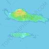 Îles de Lérins topographic map, elevation, terrain