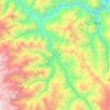 Querocotillo topographic map, elevation, terrain