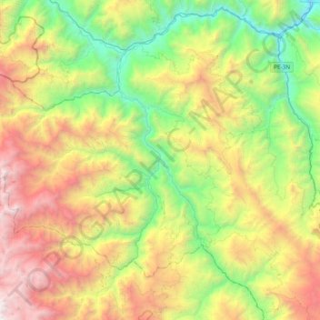 Querocotillo topographic map, elevation, terrain