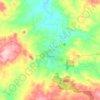 Inverell topographic map, elevation, terrain