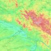 Bayerischer Wald topographic map, elevation, terrain