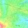 Colina Azul topographic map, elevation, terrain