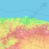 Asturien topographic map, elevation, terrain