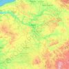 La Seine topographic map, elevation, terrain