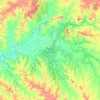Montes del Queguay topographic map, elevation, terrain