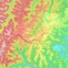 Springwood topographic map, elevation, terrain