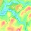 La Plume Township topographic map, elevation, terrain