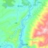 飞仙关镇 topographic map, elevation, terrain