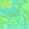 Julington-Durbin Preserve topographic map, elevation, terrain
