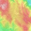 Pluzine topographic map, elevation, terrain
