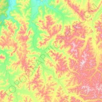 Батомга topographic map, elevation, terrain