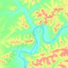 Crooked Creek topographic map, elevation, terrain