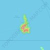 Tioman topographic map, elevation, terrain