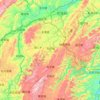 花垣县 topographic map, elevation, terrain