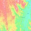 Nova Canaã topographic map, elevation, terrain