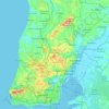 Lisbon topographic map, elevation, terrain