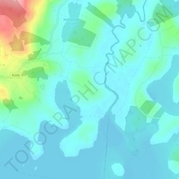 Ross More topographic map, elevation, terrain