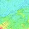 Wetteren topographic map, elevation, terrain