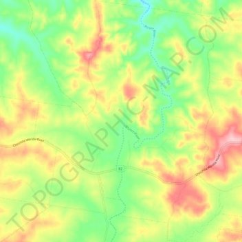 Wilkesdale topographic map, elevation, terrain