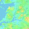 County Clare topographic map, elevation, terrain