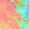 Herbert River topographic map, elevation, terrain