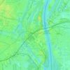 Port du Rhin topographic map, elevation, terrain